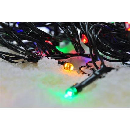 LED Außen-Weihnachts-Lichterkette 100xLED/8 Funktionen 13m IP44 mehrfarbig