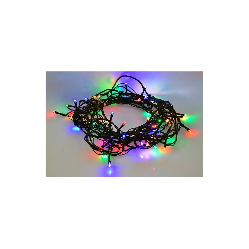 LED-Außen-Weihnachtslichterkette 100xLED/8 Funktionen IP44 13m mehrfarbig