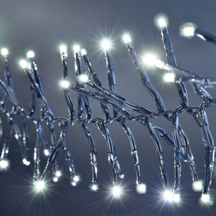 LED Außen-Lichterkette 576xLED/8 Funktionen 8 m IP44 kaltweiß + Fernbedienung