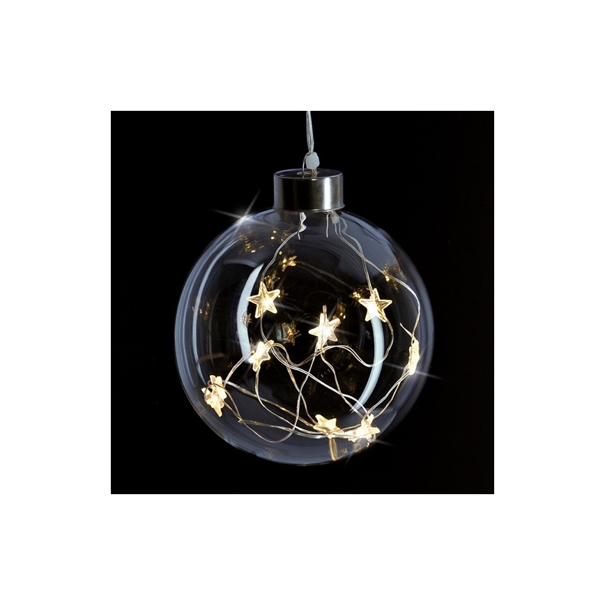 LED Weihnachtskugel 10xLED/2xAA
