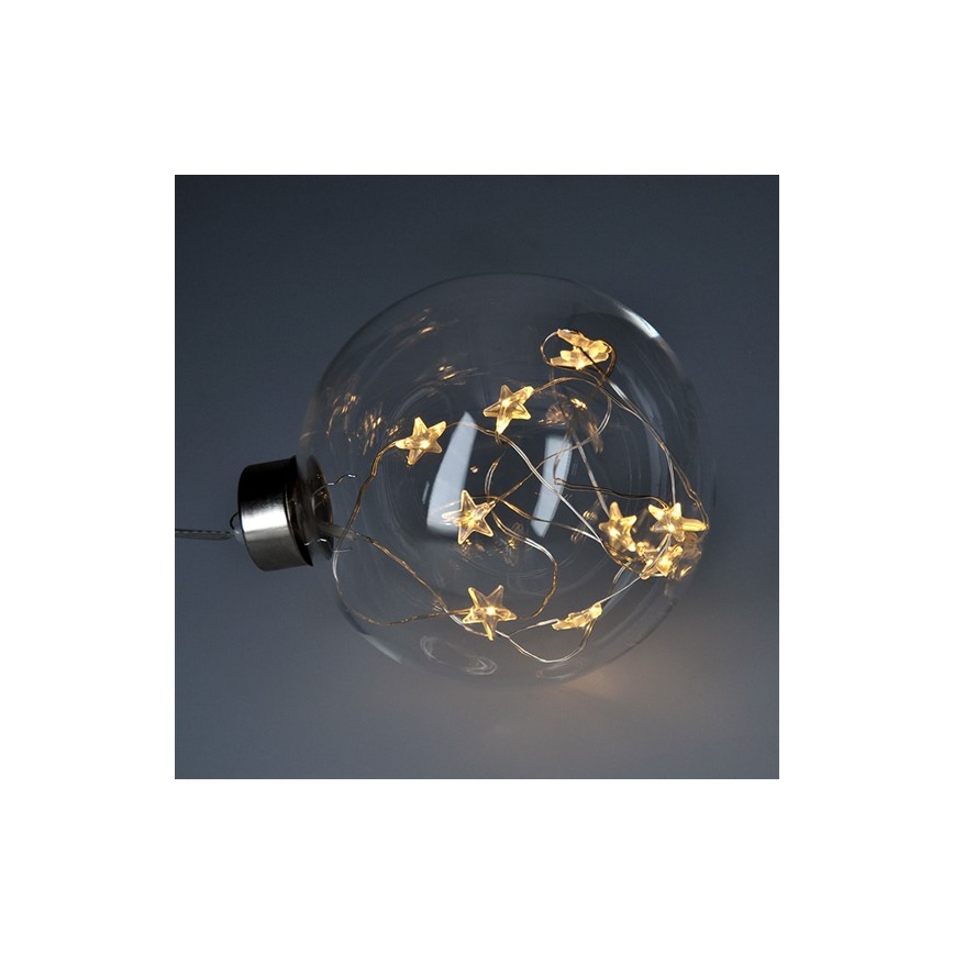 LED Weihnachtskugel 10xLED/2xAA