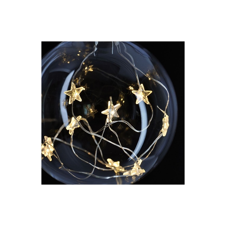 LED Weihnachtskugel 10xLED/2xAA