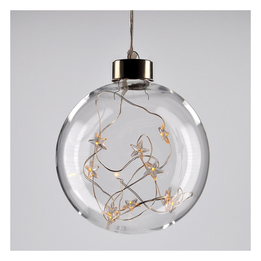 LED Weihnachtskugel 10xLED/2xAA