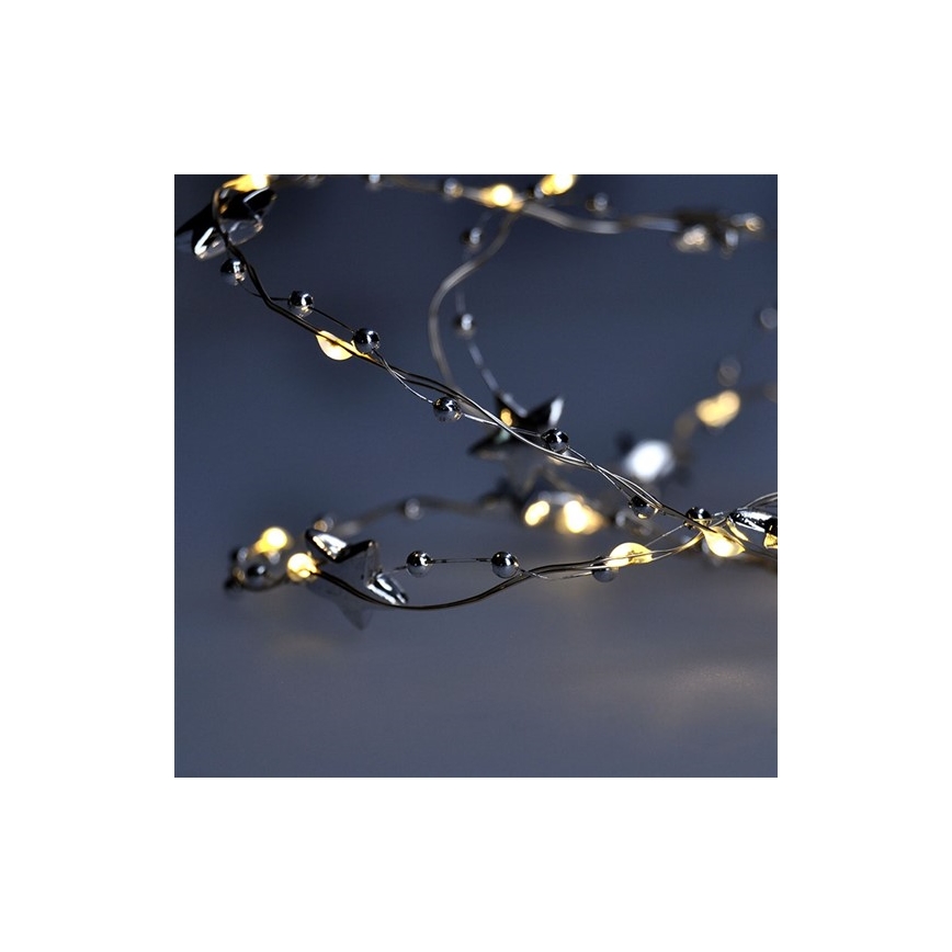 LED Weihnachtskette 1 m 20xLED/2xAA
