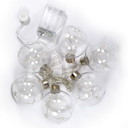 LED Dekorationskugel 30xLED/3xAA Dr.8cm