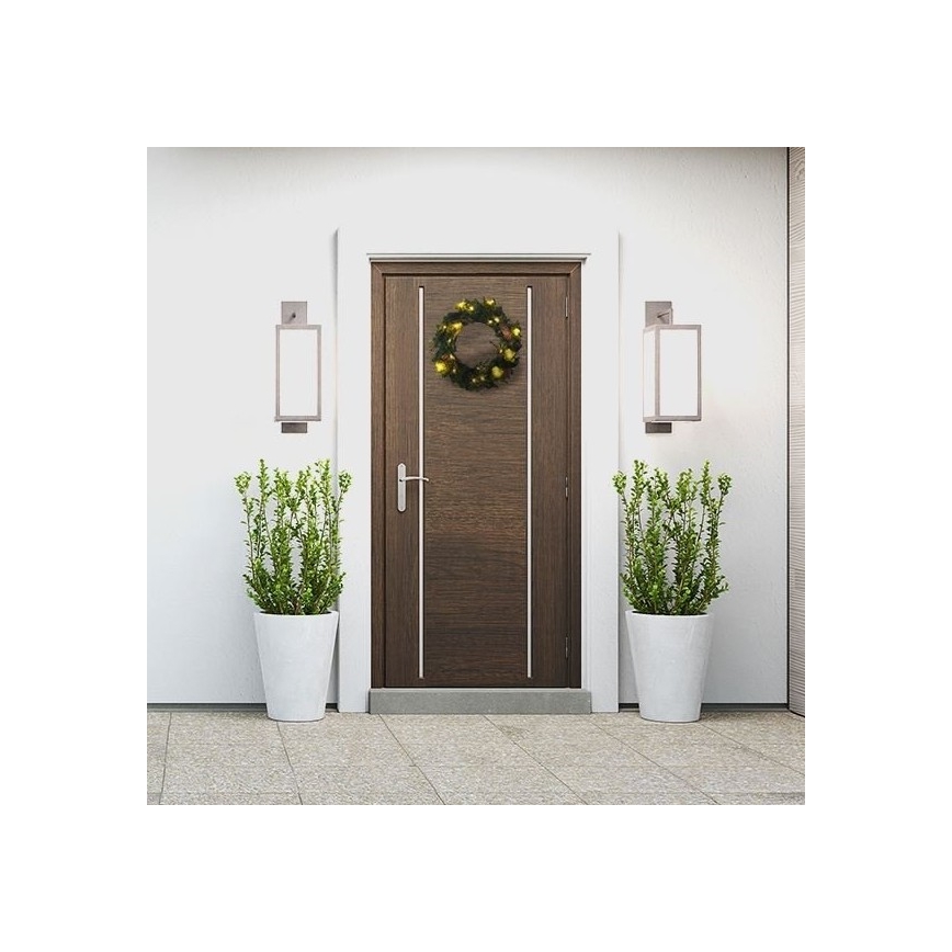 LED-Weihnachtskranz für den Außenbereich 15xLED/3xAA IP44