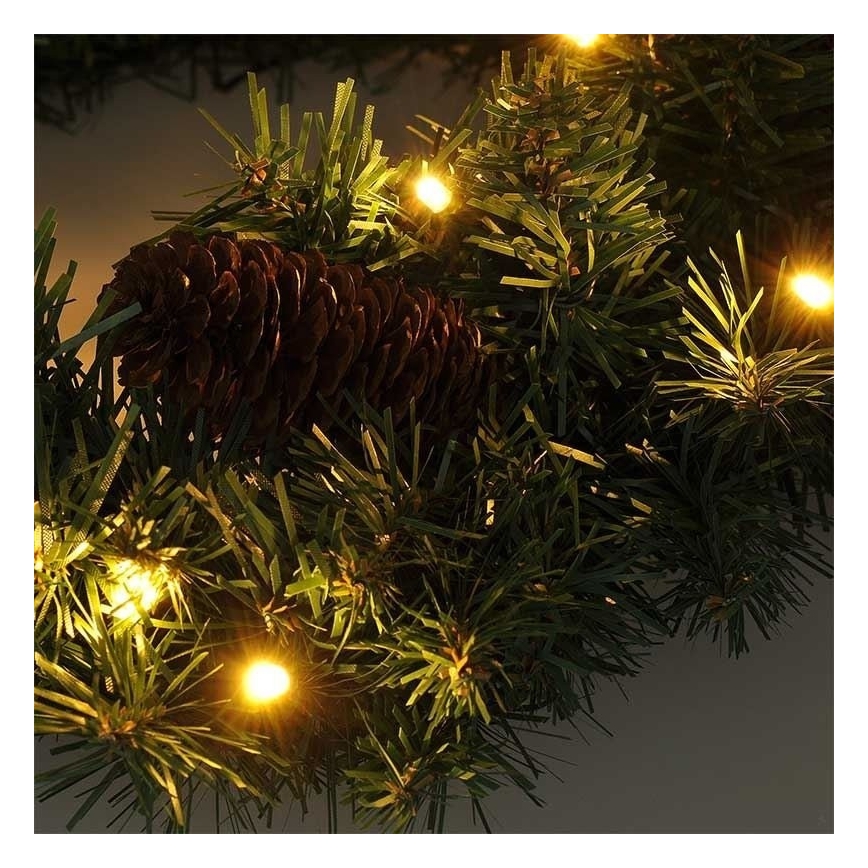 LED-Weihnachtskranz für den Außenbereich 15xLED/3xAA IP44