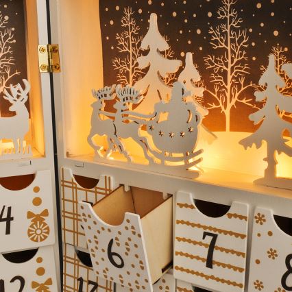 LED-Adventskalender LED/2xAAA