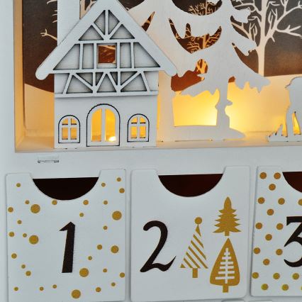 LED-Adventskalender LED/2xAAA