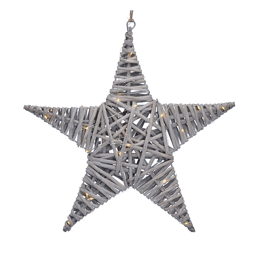 LED-Weihnachtsdekoration LED/2xAA Rattan