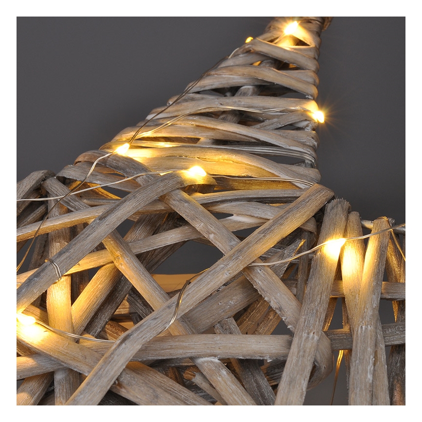 LED-Weihnachtsdekoration LED/2xAA Rattan
