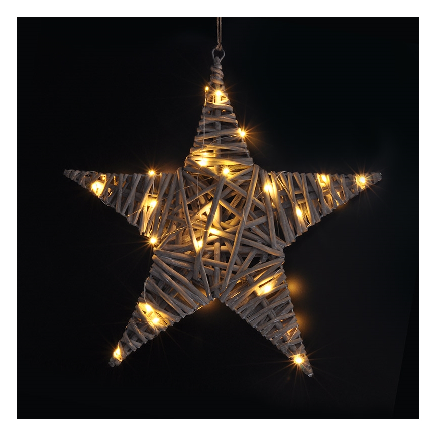 LED-Weihnachtsdekoration LED/2xAA Rattan