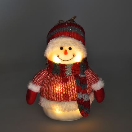 LED Weihnachtsdekoration LED/3xAA Schneemann