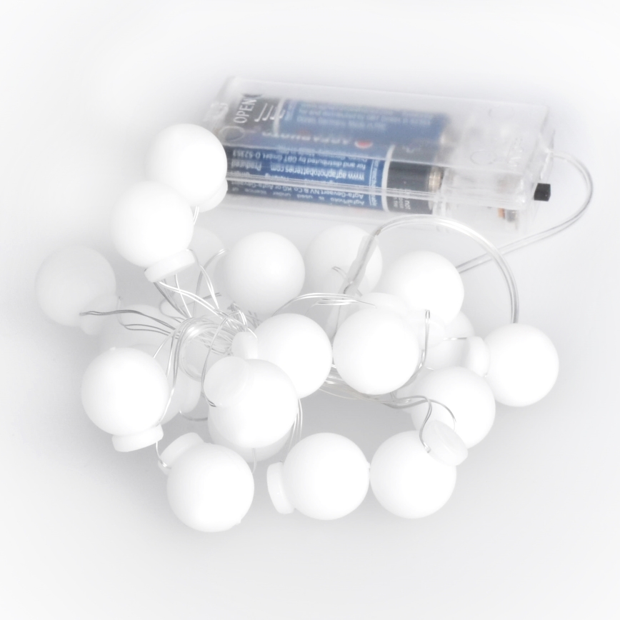 LED-Weihnachtslichterkette 20xLED/2xAA 2,3 m mehrfarbig