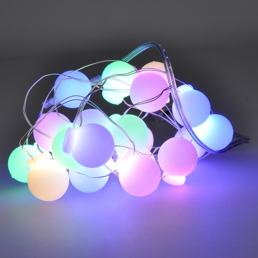 LED-Weihnachtslichterkette 40xLED/2xAA 4,3 m mehrfarbig