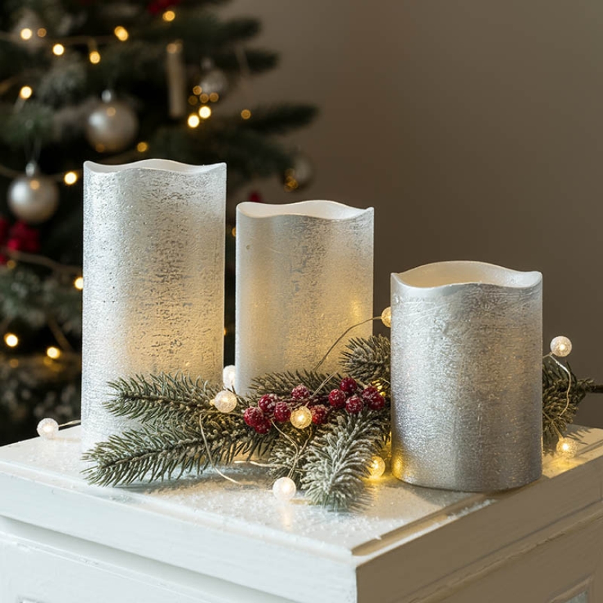 3er-Set LED-Kerzen LED/3xAAA warmweiß