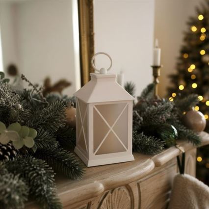 LED-Weihnachtslaterne LED/2xAA warmweiß