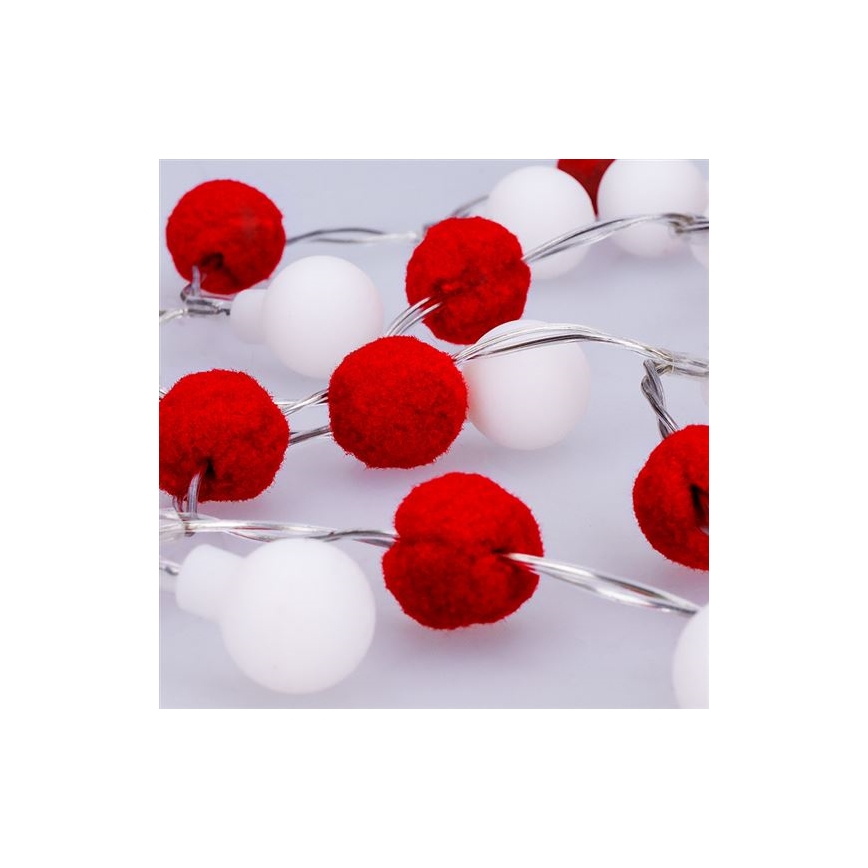 LED-Lichterkette, 20 LEDs / 2× AA, 1,8 m, warmweiß