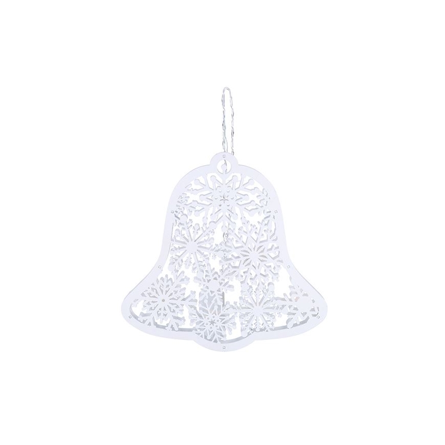 LED-Weihnachtsdekoration 9xLED/2xAA warmweiß Glöckchen