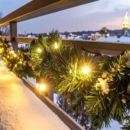 LED-Außen-Weihnachtsgirlande 112 LEDs / 3,6 W / 230 V / 700 cm / IP44