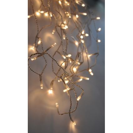 LED-Lichtervorhang für den Außenbereich, 120 LEDs, 230 V, 3 m, IP44