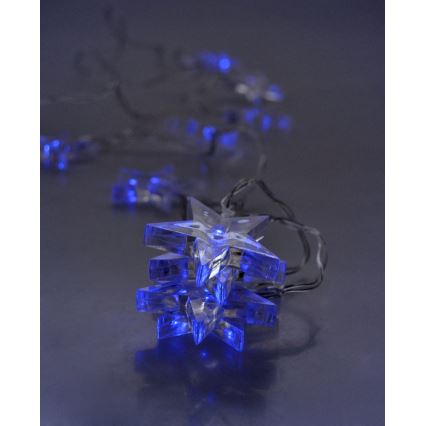 LED-Weihnachtslichterkette 10xLED/2xAA 2,5m blau