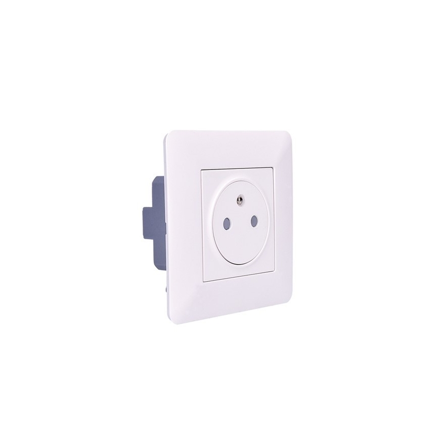 Steckdose SLIM PUSH, weiß
