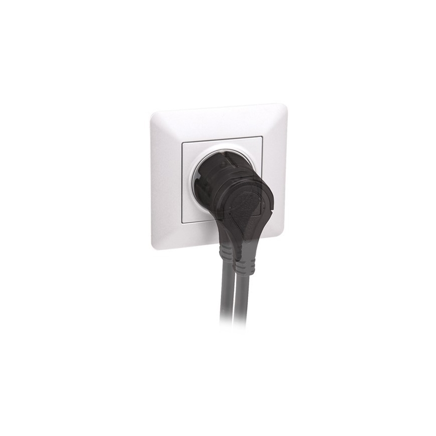 Steckdose SLIM PUSH, weiß
