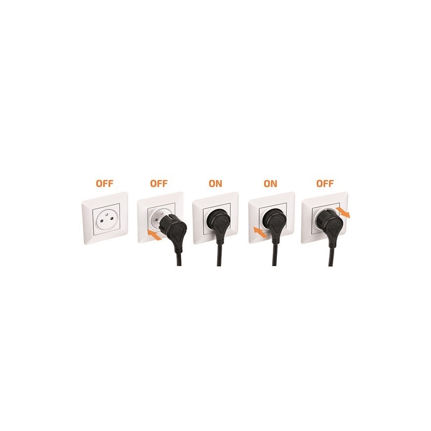 Steckdose SLIM PUSH, weiß