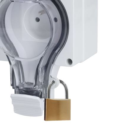 Steckdose für Feuchträume 230 V/16 A, Schutzart IP66