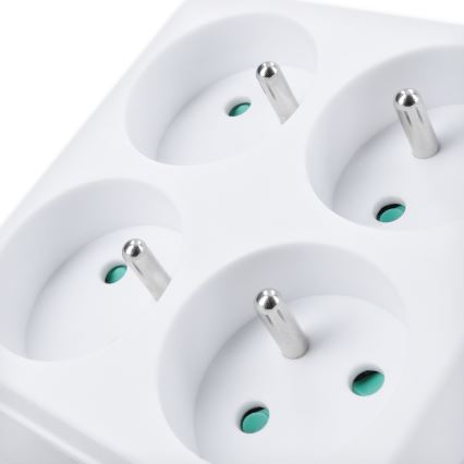 Steckdosenleiste 4-fach 10A weiß