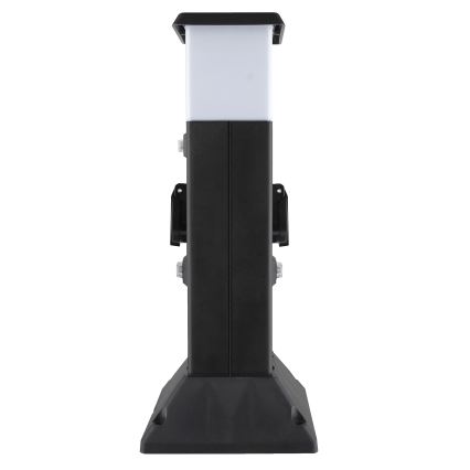 Außenleuchte mit 2 Steckdosen 1xE14/15W/230V IP44 schwarz