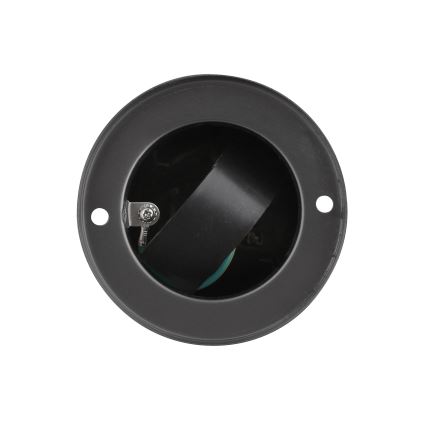 Außensteckdosensäule 2-fach 230V IP44 schwarz rund