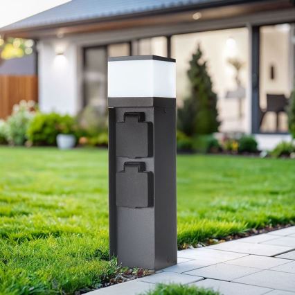 Außenleuchte mit 2 Fassungen 1xG9/11W/230V IP44 schwarz