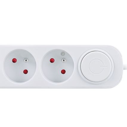 Steckdosenleiste mit Schalter, 3‑fach, mit USB‑A- und USB‑C‑Ladeanschlüssen, 3 m