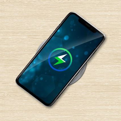 Steckdosensäule für Tischplatte mit kabelloser Qi-Aufladung 3x230V + 1xUSB-A + 1xUSB-C silbern/schwarz