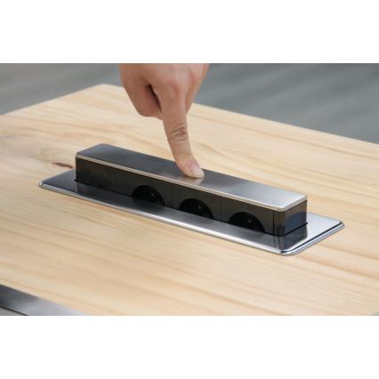 Steckdosenleiste für Tischplatte 3x230V + USB-A + USB-C