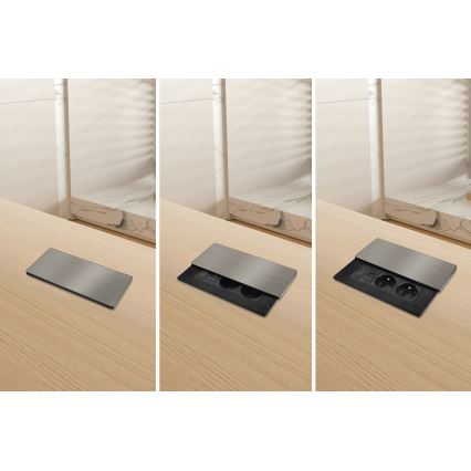 Einbausteckdose 20W 2-fach + USB-A + USB-C + HDMI