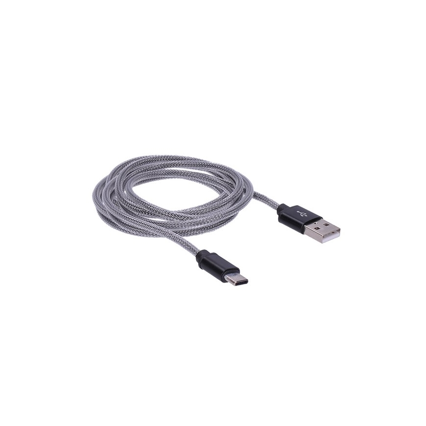 USB-Kabel USB 2.0 A-Stecker/USB C-Stecker 2m