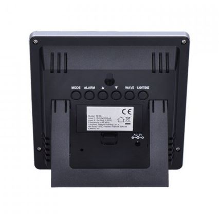 Wetterstation mit LCD-Display 230V schwarz