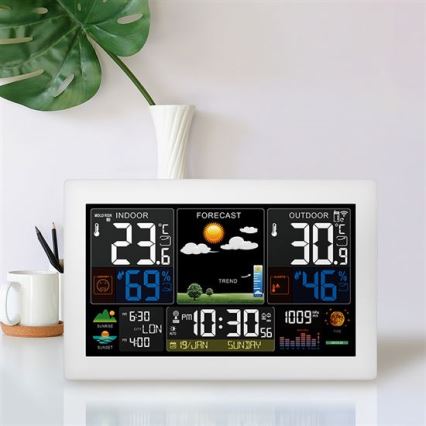 Wetterstation mit farbigem LCD-Display 5V/2xAA + 2xAA