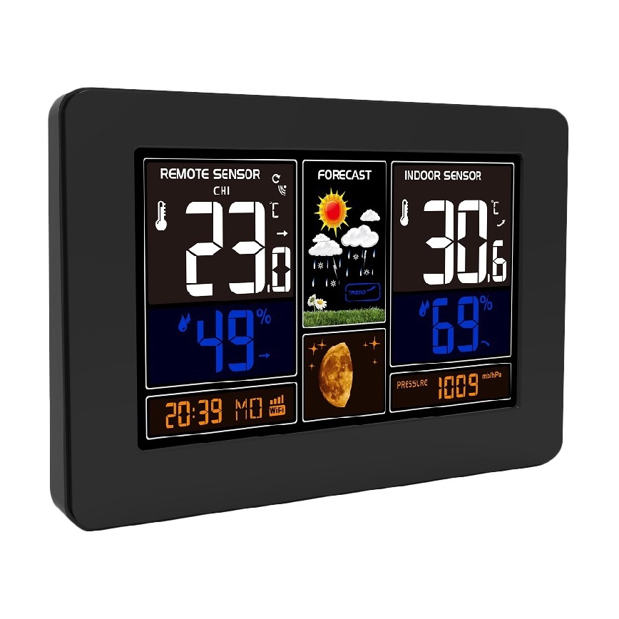 Wetterstation mit Farb-LCD-Anzeige 2xAA/5V + 2xAA Wi-Fi Tuya