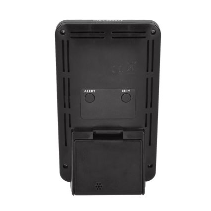 Wetterstation mit LCD-Display 2xAA + 2xAA schwarz