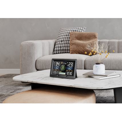 Professionelle Wetterstation mit farbigem LCD-Display 5V/2xAA + 3xAA + 2xAA Wi-Fi Tuya