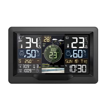 Profi-Wetterstation mit Farb-LCD-Anzeige 5V/2xAA + 3xAA + 2xAA Wi-Fi Tuya