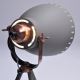 LED Tischlampe 1xE27/10W/230V grau 52cm