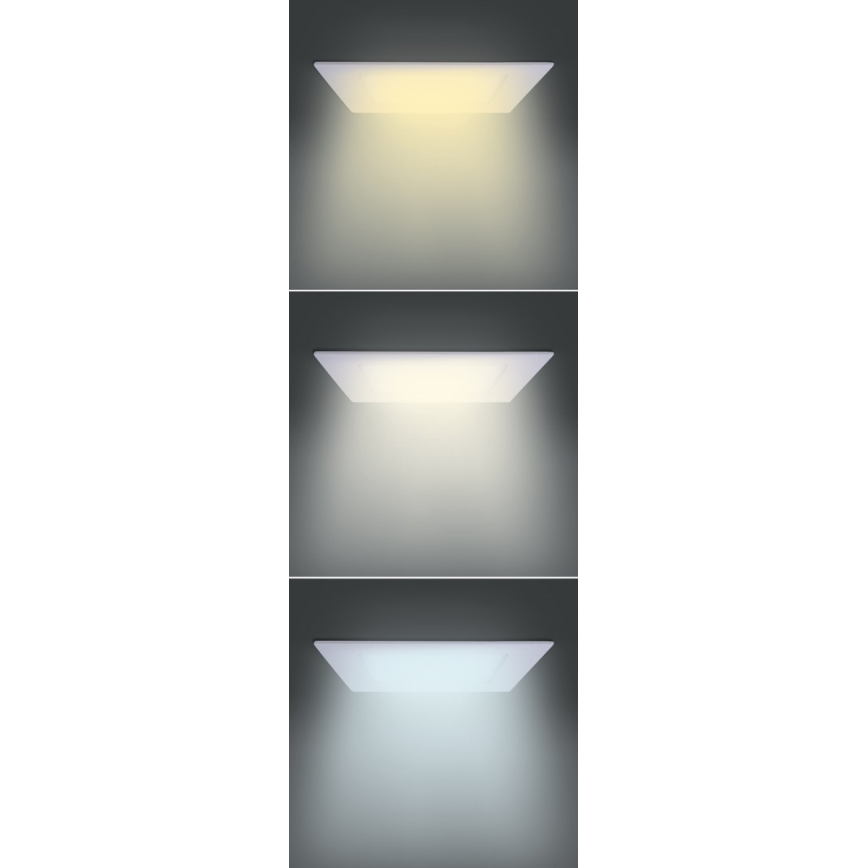 LED-Einbauleuchte LED/18W/230V 3000/4000/6000K 22,5x22,5 cm weiß