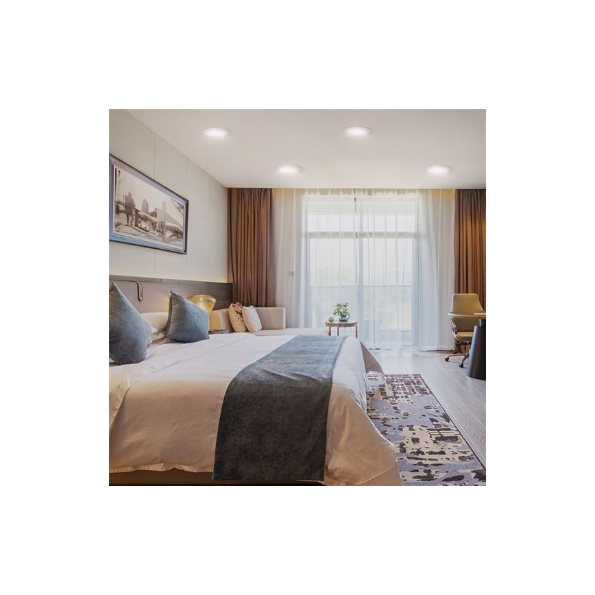 LED-Einbauleuchte LED/24W/230V 3000/4000/6000K Ø 30 cm weiß