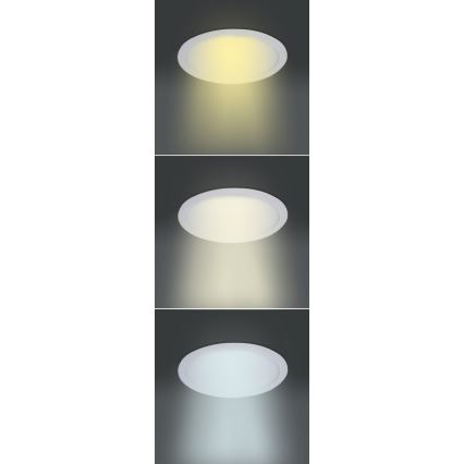 LED-Einbauleuchte LED/24W/230V 3000/4000/6000K Ø 30 cm weiß