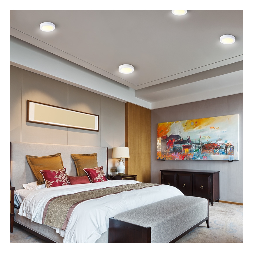 LED-Deckenleuchte LED/12W/230V 3000/4000/6000K Ø 17 cm weiß